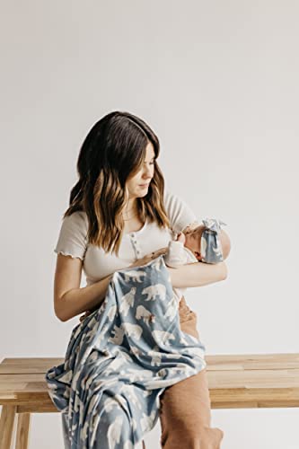 Image of Copper Pearl Swaddle Blankets for Newborns | Soft Stretchy Receiving Blankets for Boys and Girls | Large 46 x 46 Inch Baby Blankets | Lightweight and Breathable Swaddles | Polar