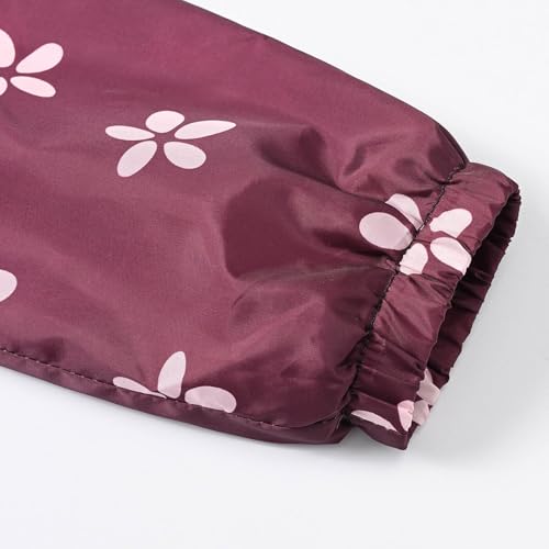 Boys Girls Children Spring Fall Winter Windbreaker Casual Wind Printing Light Fashion Jackets (Red, 3-4 Years)3