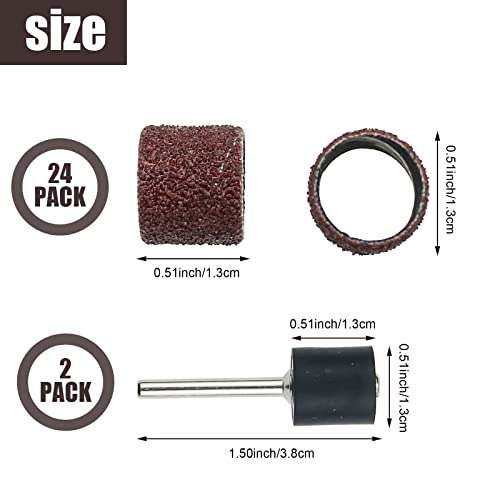 26-Pack-Nail-Grinder-for-Dogs-Replacement-Kit-Sanding-Drum-Set-Grit-Sand-Bands-Shank-Rotary-Tool-Kit-Pet-Nail-Smoother-Dog-Claw-Care-80120 26 Pack Nail Grinder for Dogs Replacement Kit Sanding Drum Set Grit Sand Bands Shank Rotary Tool Kit Pet Nail Smoother Dog Claw Care 80120