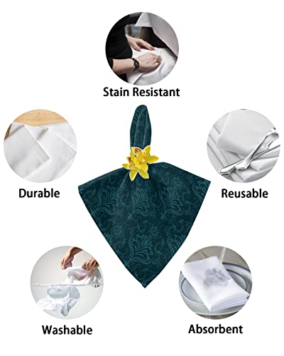 Kitchen Cloth Napkins Retro Style Medieval European Victorian Patterns Set Of 6 For Family Dinners Dining Cocktail Parties Wedding,20X20 Inch #TOP5