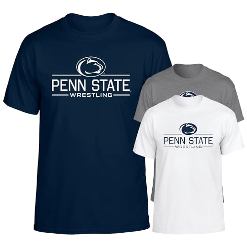 Penn State Officially Licensed Adult Wrestling Short Sleeve T-Shirt Large Navy