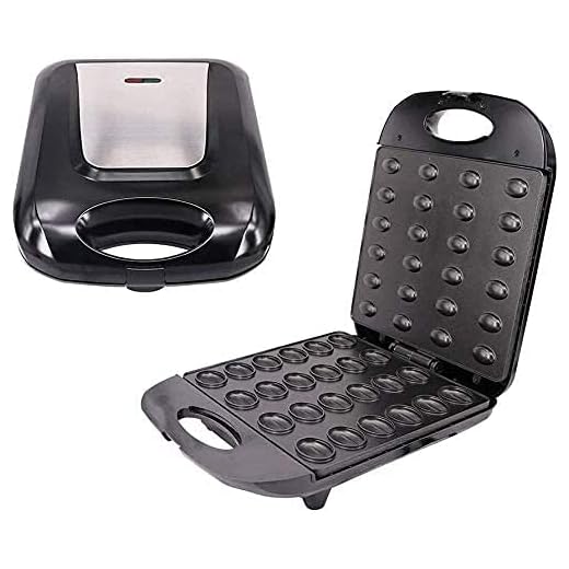 KELITINAus Tuerca Eléctrica Fabricante de Pasteles de Alta Capacidad 24, Tuerca Panadero Pan Waffle Sandwich Sandwich Hornear Sartén para Tostadora, Desayuno, Cocina, Horno Regalo