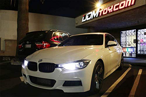 Ijdmtoy (2) Xenon White 15-Smd 360-Degree Shine Pw24W Pwy24W Led Bulbs Compatible With European Vehicles Front Turn Signal Lights Or Daytime Running Lights #TOP5