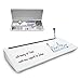 Produktbild Schreibtisch Desk Organizer Whiteboard - Für kurze Notizen & Erinnerungen, Aus weißem Glas mit Schublade und Zubehörfach, Kompakter Schreibtisch Organizer White Board (Pad/Handy nicht enthalten)