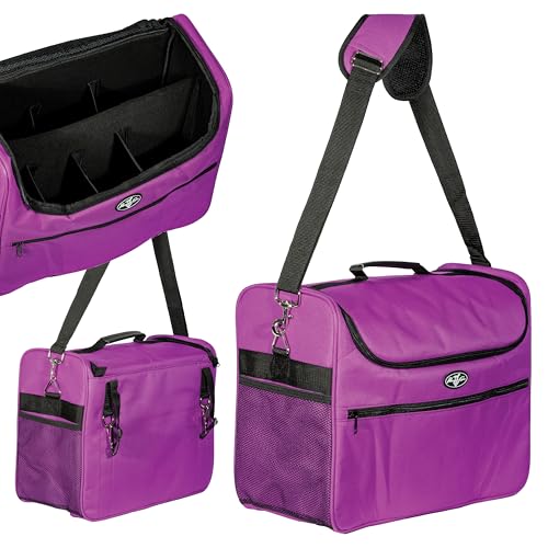 Professional's Choice Custom Cubby Organizer | 10 Removable dividers for Your Perfect on The go Organizer | Purple