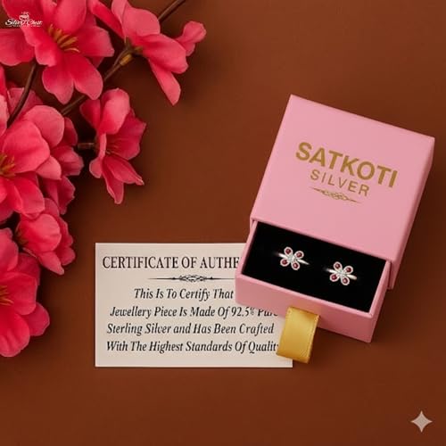 Image of SATKOTI 925 Silver Toe Rings for Women | Adjustable Pure Metal Bichiya with AAA Quality CZ Stone| BIS Hallmarked Jewelry with Authenticity Certificate | Pair of 2 Metti