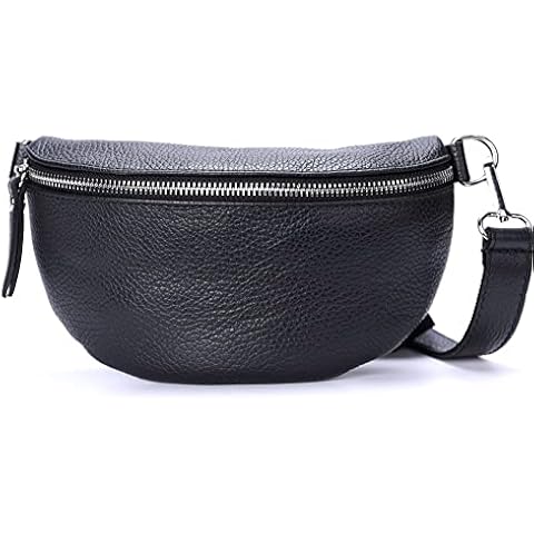 Ever Bloom Riñonera de piel 24cm New Black Cover
