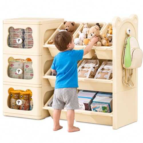 Kids Book Shelf Rack for Home Small Bookshelf for Babies Toy Stor...