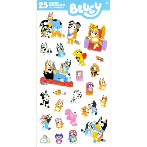 Bluey Ultimate Sticker Set - Mega Bundle with 500+ Stickers Featuring Bluey, Bingo & Door Hanger