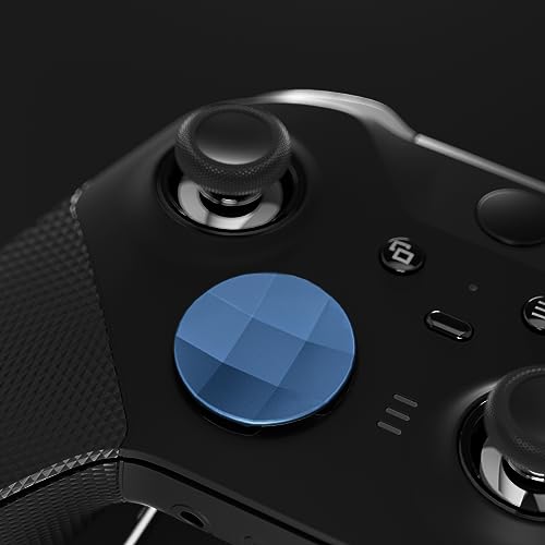 Image of eXtremeRate 2Pcs Metalic Neptune Blue Magnetic Stainless Steel D-Pads, for Xbox Elite 1 /2, Replacement Parts Directional Pad Button Kits for Xbox One Elite & Xbox One Elite Series 2 Controller