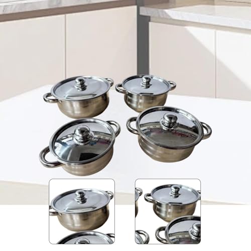 Marmites en acier inoxydable légères avec couvercles pour cuisson plein air