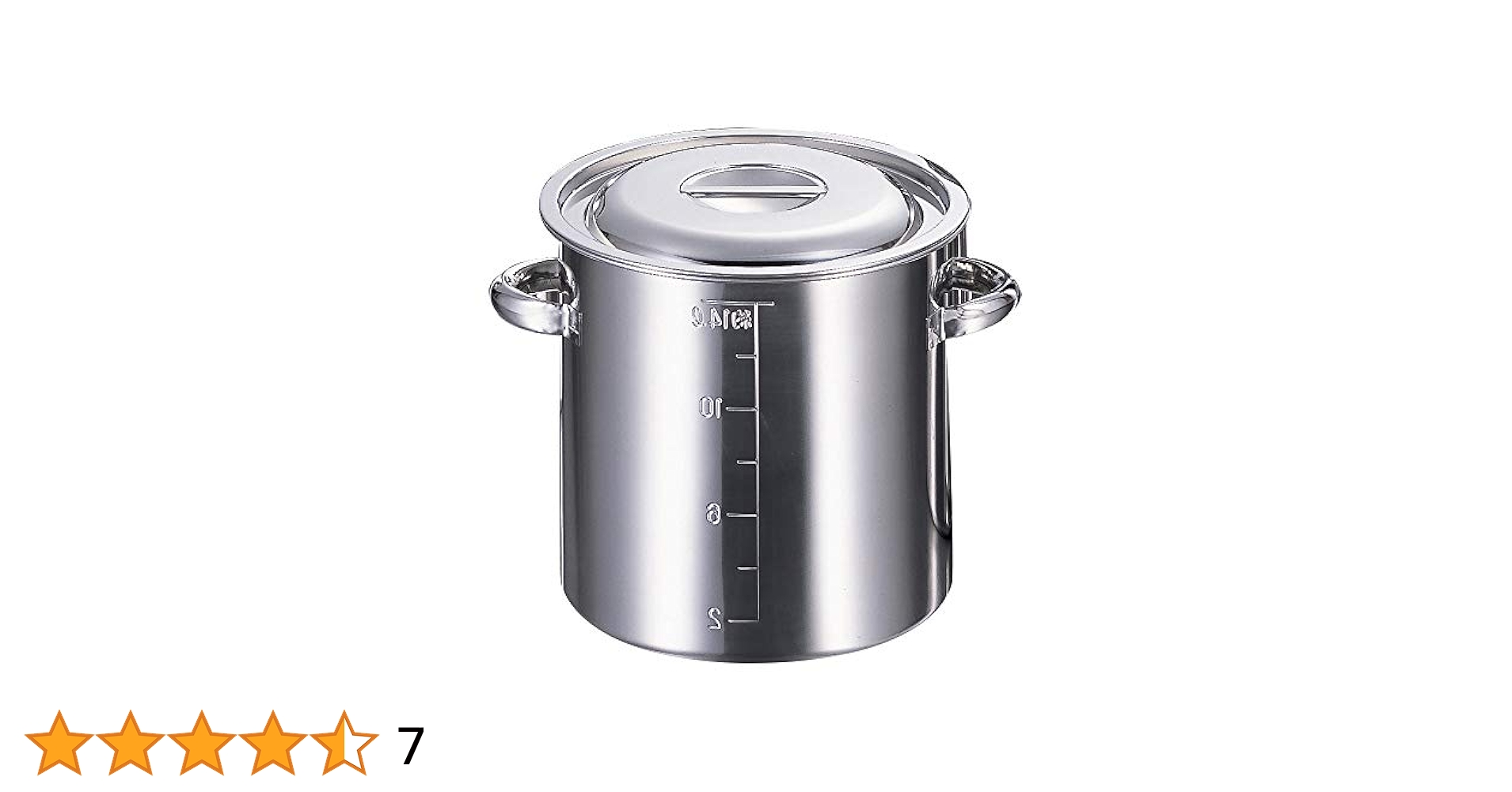 Amazon｜赤川器物製作所 モリブデン 目盛付寸胴鍋 20cm 手付