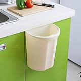 Poubelle suspendue Poubelle suspendue Salon et chambre Corbeille à papier découverte Cuisine Corbeille spéciale Beige