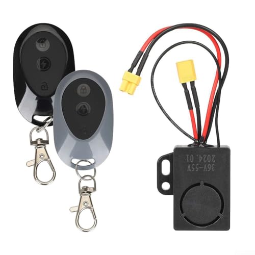 Qualoramall Kit de alarma antirrobo Alarma de bicicleta Control remoto Seguridad Scooter eléctrico Sistema de seguridad con control remoto para Xiaomi para scooter eléctrico M365 y Max G30