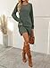 AUTOMET Womens Long Sleeve Sweater Dresses Casual Fall Winter Dress Work Fashion 2025 Crew Neck Lace Mini Dressy Cute Sexy Comfy Clothes DarkGreen L