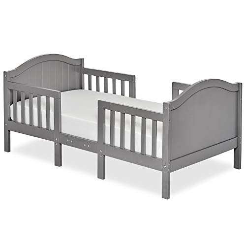 Dream On Me Portland 3 In 1 Convertible Toddler Bed In Steel Grey, Greenguard Gold Certified, Jpma Certified, Low To Floor Design, Non-Toxic Finish, Pinewood #TOP1
