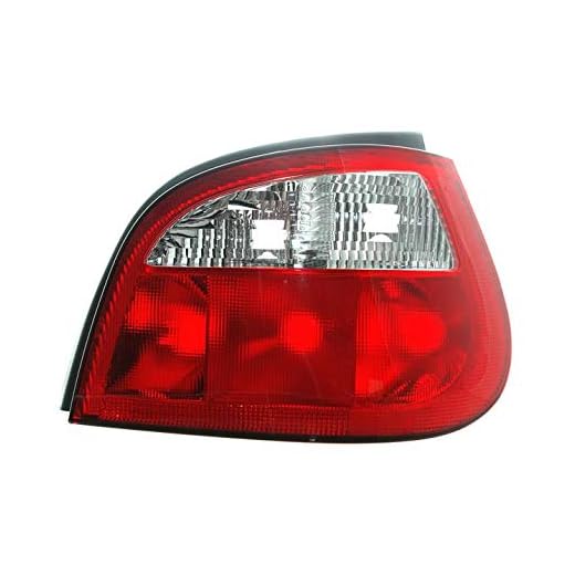 höger bakljus höger sida montering bakljus montering baklampa förarsidan röda vita bakljus kompatibel med renault megane 1 halvkombi 1999 2000 2001 2002 2003 VT1078P