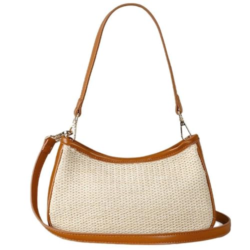 Sac à bandoulière en paille naturelle pour femme avec sa sangle réglable chic