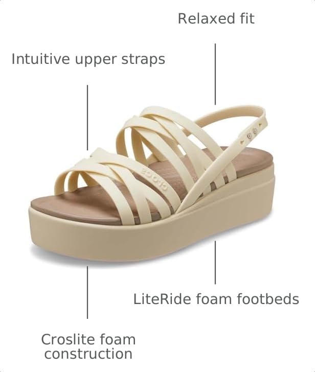 Image of Crocs Women's Brooklyn Strappy Low Wedges