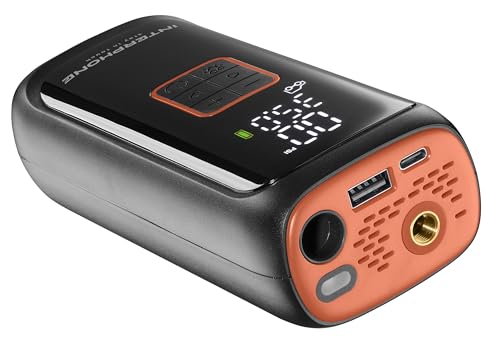 Compresor portátil Interphone con pantalla de presión digital y batería de alta duración 3