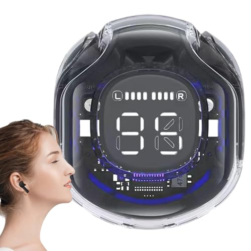 Earphones Wireless - In-Ear Earbuds Earphones with Digital Display | 5.3 Noise-Canceling Sports Music Ear Buds for Home Gym Workout Working Commuting