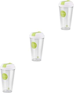 Totority 3 Pçs Copo De Canudo Para Bebê Copo De Água Para Bebê Copo Para Bebê Copo De Gole De Parede Dupla Copo Com Canudinho Garrafa De Plástico Anti-Derramamento Copo De Café Copo