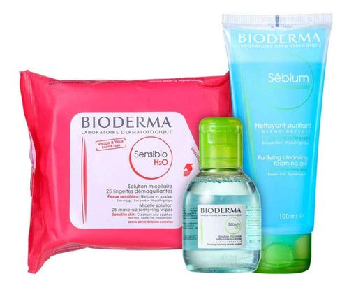 Kit Bioderma Sensibio Sébium H2o (3 Produtos)