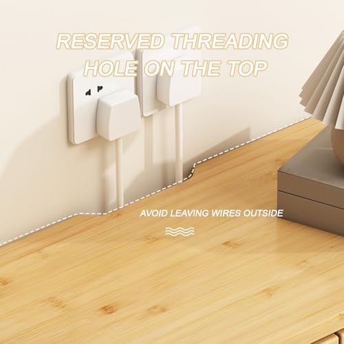 Armoire de rangement en rotin WiFi pour routeur, boîte de rangement en bambou avec étagères réglables pour la maison et le bureau, étagères de rangement invisibles