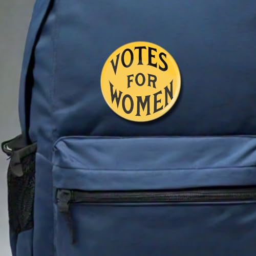 5 Pack - Votes for Women Vintage Design Pinback Buttons - 2.25 Inch