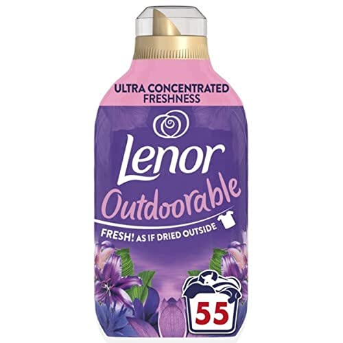 Lenor Outdoorable Fabric Conditioner 55 Washes, 770ML, Moonlight Lily - Ultra Concentrated Freshness - 100% Recycled Bottle