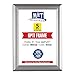DisplaysMarket 8.5x11 Snap Frame for Wall Mount, Opti Frame, 1 inch Profile- Silver, 5