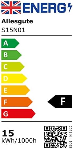 Allesgute 15W IP65 E27 PAR38 LED Bulb Reflector Light Warm White ES Floodlight for Outside Garden Use 1400LM Eqv. to 150W Halogen,Not-Dimmable
