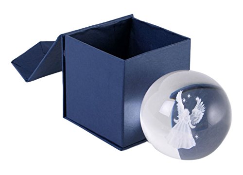 Jones Home and Gift Guardian Angel Glass Sphere, Multi-Colour, 9.5 x 9.5 x 9.5 cm