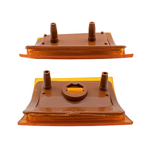 Brock Replacement 4 Pc Side Markers Light Driver And Passenger Set Compatible With 1994-2002 C/K Old Body Style Pickup Truck #TOP7