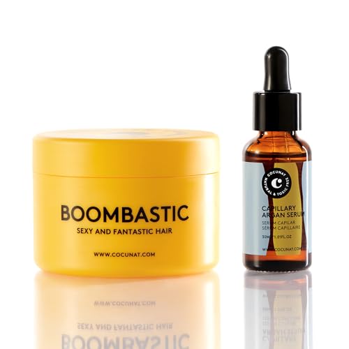Sérum d'Argan et Masque Nourrissant anti-frisottis sans silicone COCUNAT