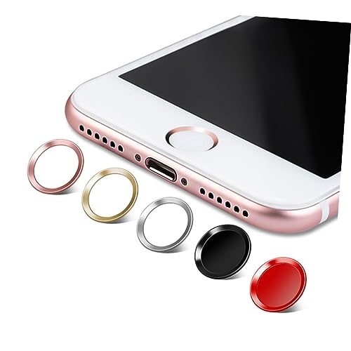 Hemobllo Adesivos De Telefone Adesivos De Metal Botão Chave Iphone8