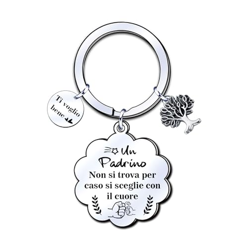 LUODAN Portachiavi Regalo del Padrino - Idea per Giorno di