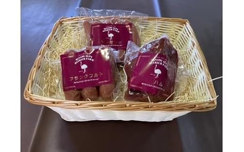 1-2-13 ダチョウ肉のウィンナー&ハム 3種セット AL