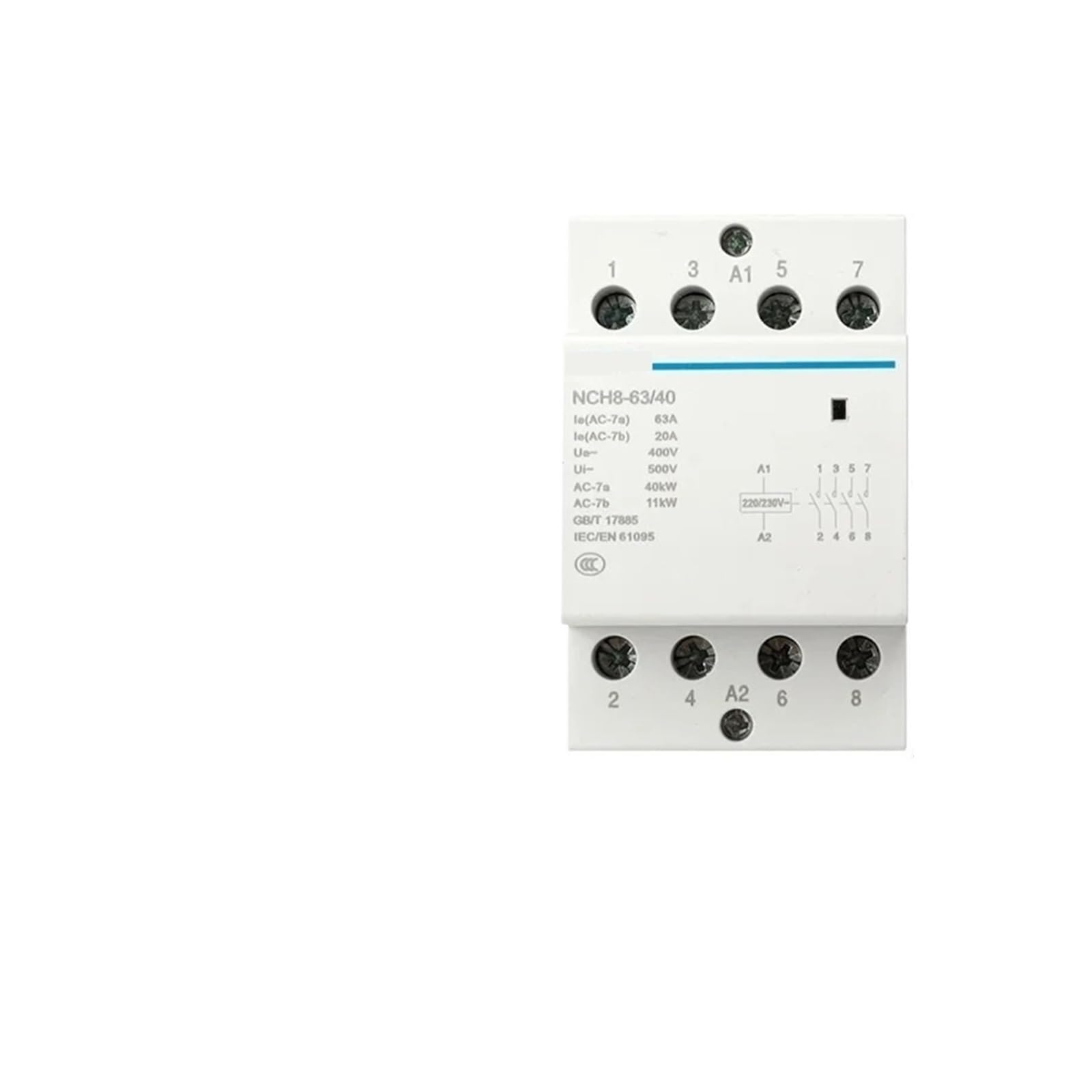 Contacteur NCH8-63 modularité et performance 220V 230V pour tableau