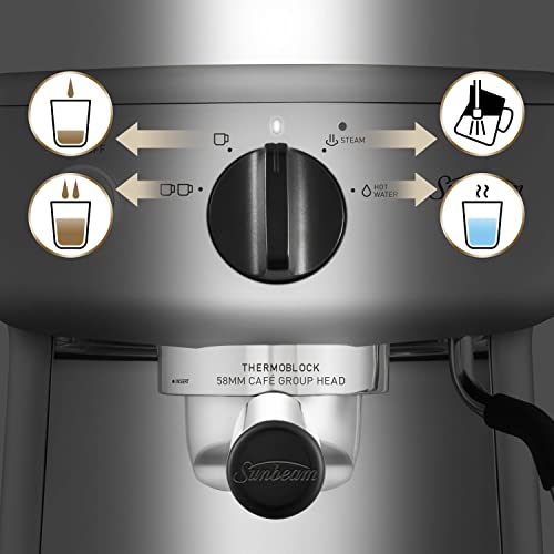image for Sunbeam EM4300S Mini Barista Coffee Machine | Espresso, Latte & Cappuc