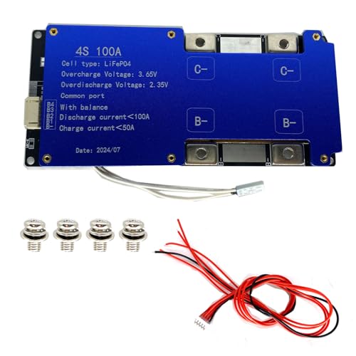 4S 100A DC14.6V BMS LiFePO4 Battery Balance Charge Board NTC Temperature Protection Equalizer