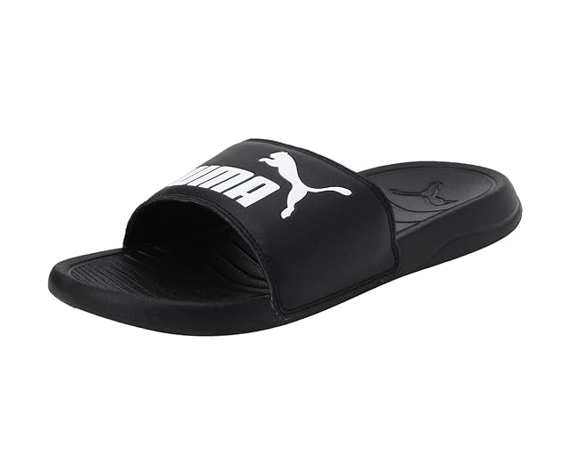PUMA Męski Popcat 20 Zapatos de playa y piscina, czarny – Czarna puma bia?a puma – 37 eu