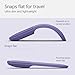 Microsoft Surface Arc Bluetooth Mouse, Ultra-Slim and Lightweight, Snaps Flat for Portability, Full Scroll Plane, Compatible with Windows 11, Battery Included – Violet