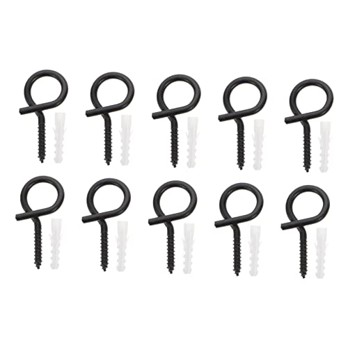 OKUMEYR Ganchos para Colgar Autorroscantes Tornillos de Ojo de Hierro Ganchos con Tornillos de Ojal Pernos de Ojo Tornillo para Montaje en Pared