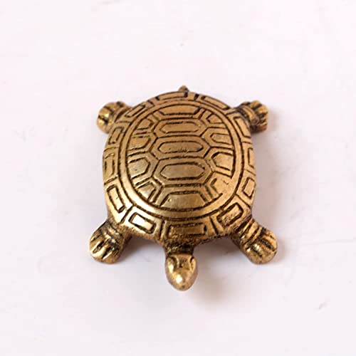 GURU JEE™ Brass Tortoise Statue for Good Health, Longevity and Happiness Indian Art Feng Shui Turtle for Home Office Temple Religious Gifts Showpiece - Image 3