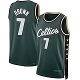 sleeveless hoodie herren Jersey -NBA Jersey Boston Celtics #0#7 Brown/Tatum Mesh-Basketball Jersey Retro Gedenk Basketball Sleeveless T-Shirt