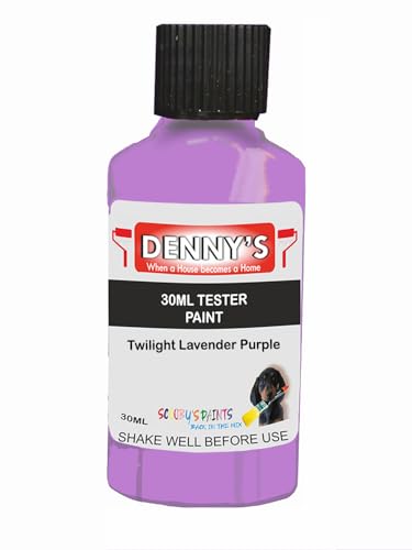 Premium Interior Wall & Furniture Chalk Paint – Twilight Lavender Purple – Rich Matt Finish, Durable & Washable, Low Odour, Ideal for Living Rooms, Bedrooms & Hallways (30ML Tester Bottle)