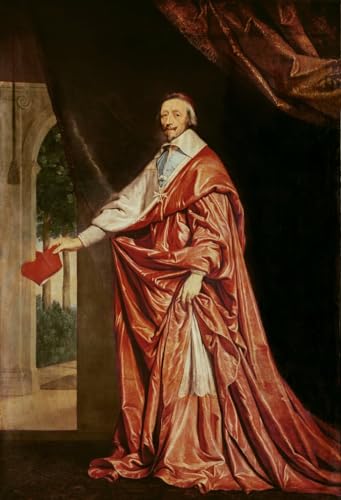 Portrait of Cardinal De Richelieu Philippe De Champaigne Affiche Toile 60x90cm