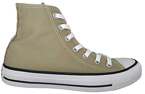 Tênis Converse Chuck Taylor All Star Lift Hi Caqui Preto Branco 33