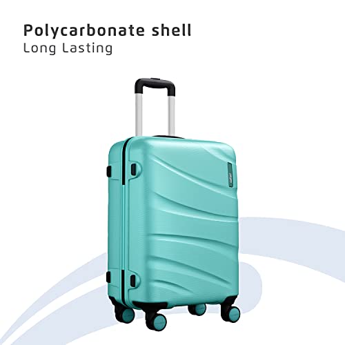 Image of Safari Medium Persia Hardside Polycarbonate 8 Wheel Spinner Size Check-in Luggage Trolley Spearmint Color 65cm